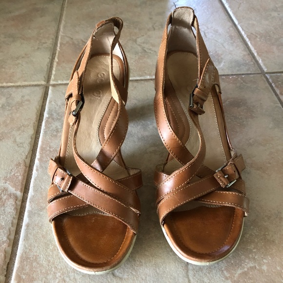 Ecco tan leather sandal - Picture 3 of 3